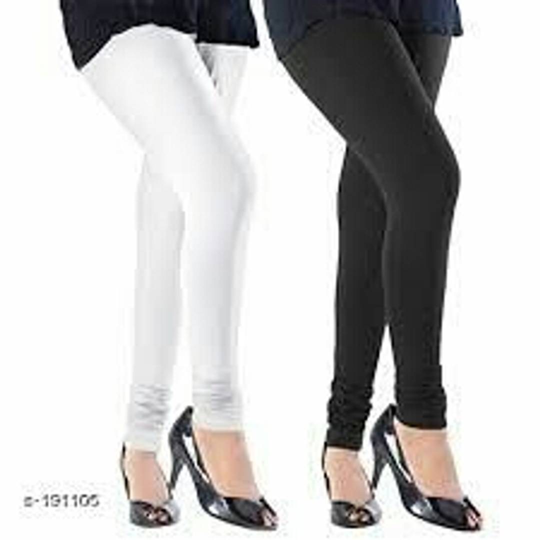 Multicoloured Solid Leggings ; Combo of 2